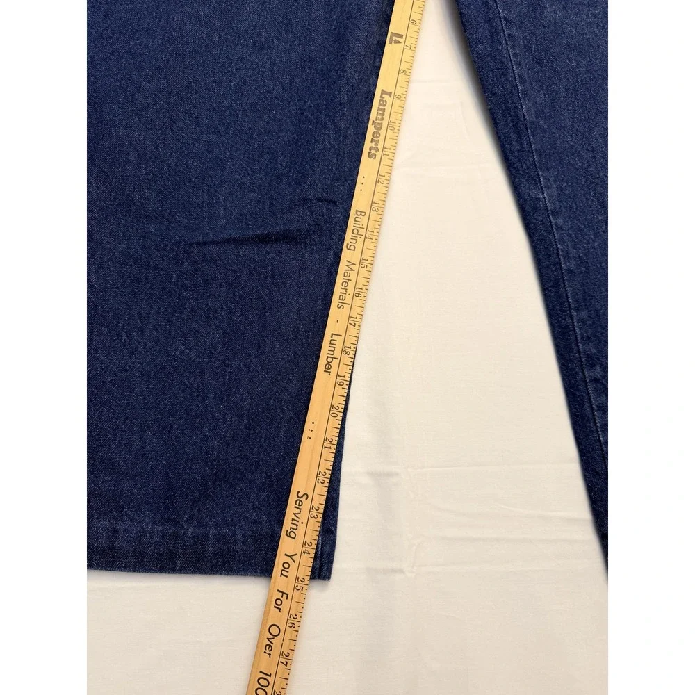 Dickies Jeans Mens 48x30 Blue High‎ Rise Straight Leg 100% Cotton Denim Workwear
